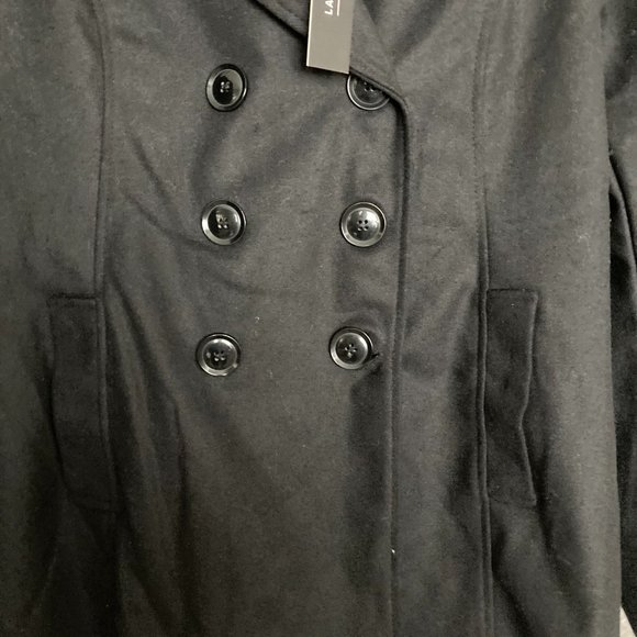 LARRY LEVINE DOUBLE BRESTED COAT SIZE L - Picture 2 of 4